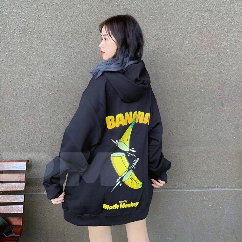 Áo Khoác Nam Nữ Khoá Chuối BANANA Chất Liệu Nỉ Dày Mềm Mịn - Áo Thu Đông Unisex Có Ảnh Thật Tự Chụp + Đánh Giá X.Store