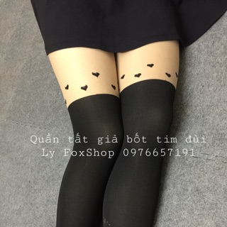 Quần tất giả bốt tim đùi