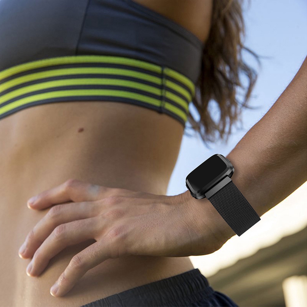 Dây đeo inox Milanese cho đồng hồ thông minh Fitbit versa