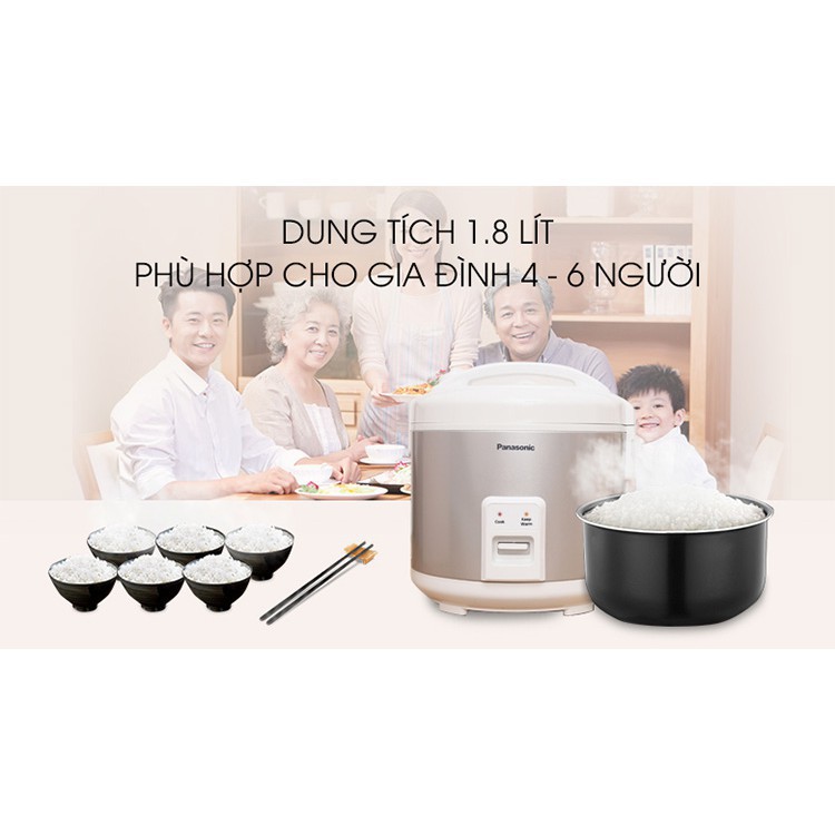 Nồi Cơm Điện Panasonic MVN-187 Dung tích 1.8L Chính Hãng