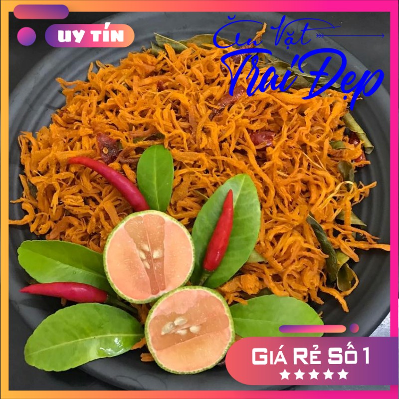 100G GIÁ SỈ KHÔ GÀ LÁ CHANH THƯỢNG HẠNG SIÊU NGON - TRAI ĐẸP SNACK | BigBuy360 - bigbuy360.vn