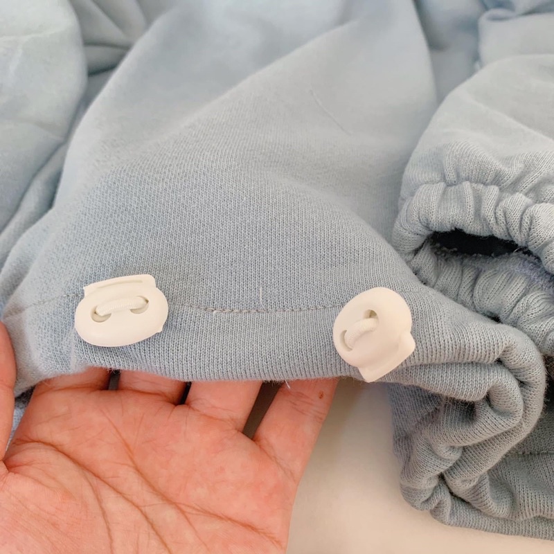 Áo Sweater Polo OZY màu XANH Phối Cổ Trắng Form Rộng Ulzzang Unisex 🖤 Nam nữ unisex 🖤 | BigBuy360 - bigbuy360.vn