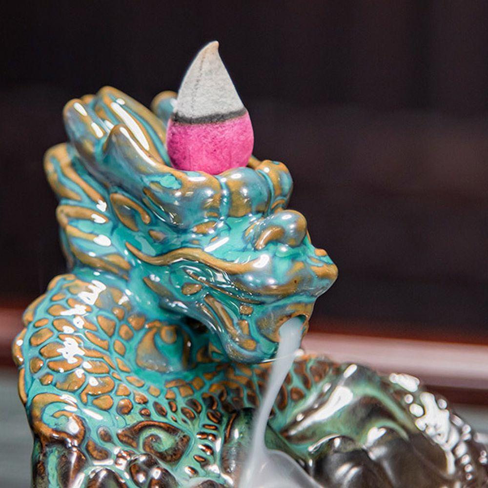 Thác Khói Trầm Hương Bằng Sứ Thủ Công Tinh Xảo Có Giá Đỡ