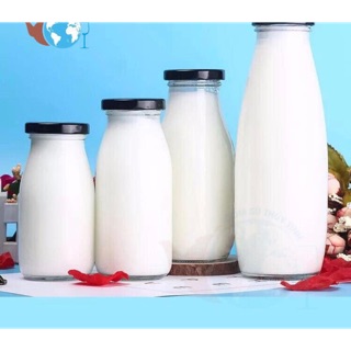 Chai thuỷ tinh đựng sữa hạt, nước ép chai 1 lit (1000ml)