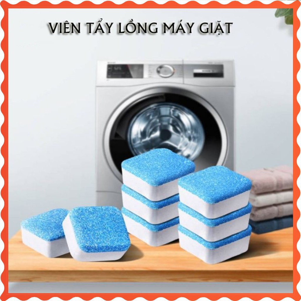 Viên Tẩy Vệ Sinh Lồng Máy Giặt -Diệt khuẩn-Tẩy chất cặn bẩn Lồng máy giặt nhật bản - Bột vệ sinh máy giặt TLG