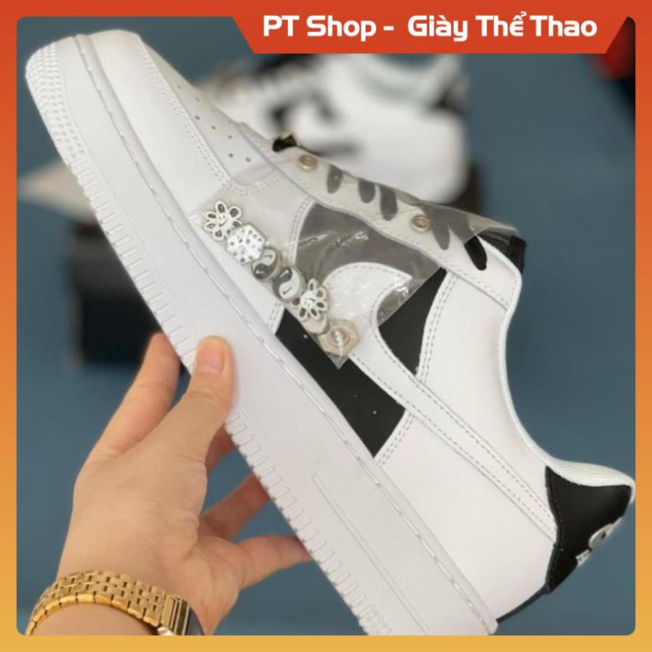 [Hàng Tốt + FreeShip] Giày AF1 đen trắng stick Xịn sò full box, Giầy sneaker air đen trắng mới đủ phụ kiện