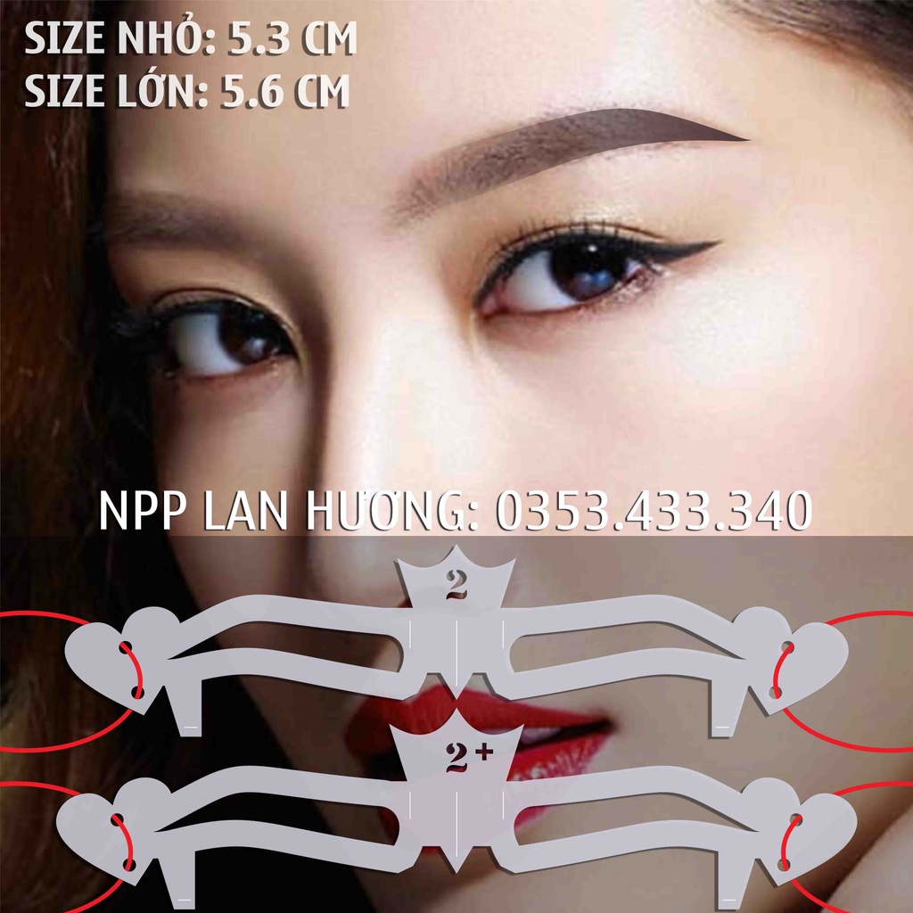 Khuôn Kẻ Lông Mày Phun Xăm 7.0