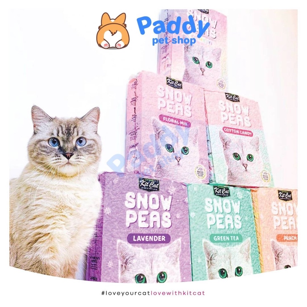 Cát Vệ Sinh Đậu Tuyết Kit Cat Snow Peas Cho Mèo (7L)