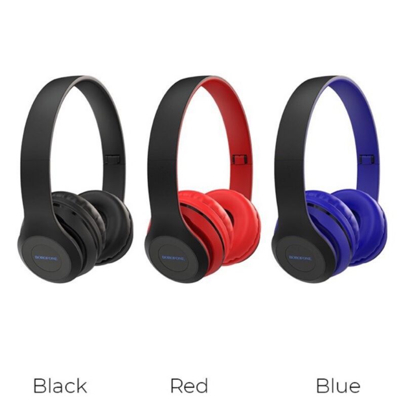 tai nghe bluetooth borofone B04 không dây chụp tai hỗ trợ cắm thẻ nhớ (có bảo hành)