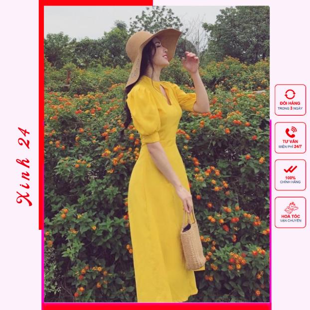 Đầm Váy Tay Phồng 3 Màu (Kèm Hình Thật) | BigBuy360 - bigbuy360.vn