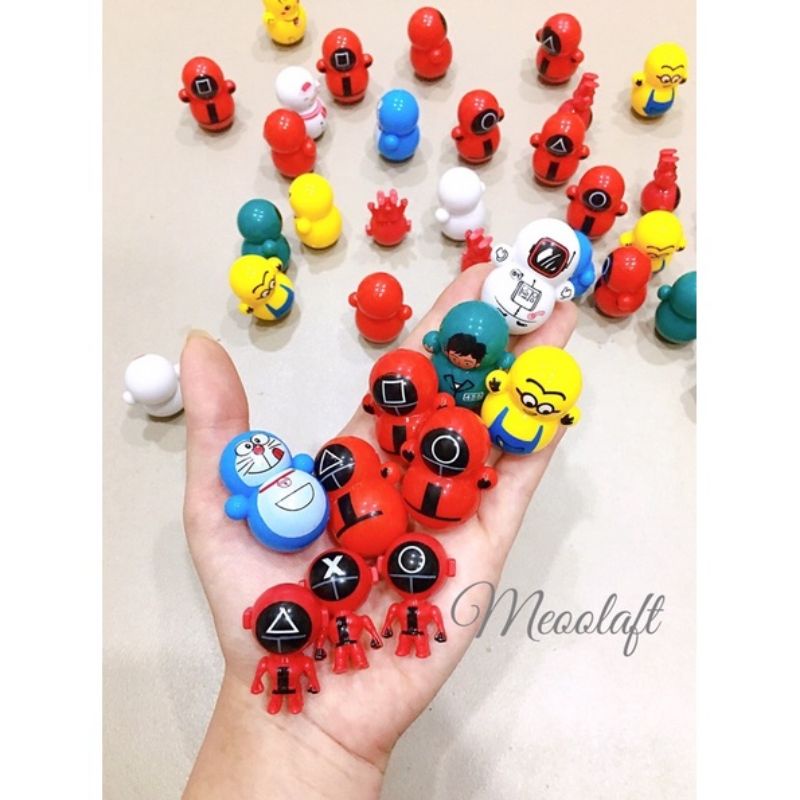 combo 2đồ chơi lật đật squid game, nhân vật hoạt hình giải trí giảm stress siêu cute( khách inbox shop chọn mẫu nha)