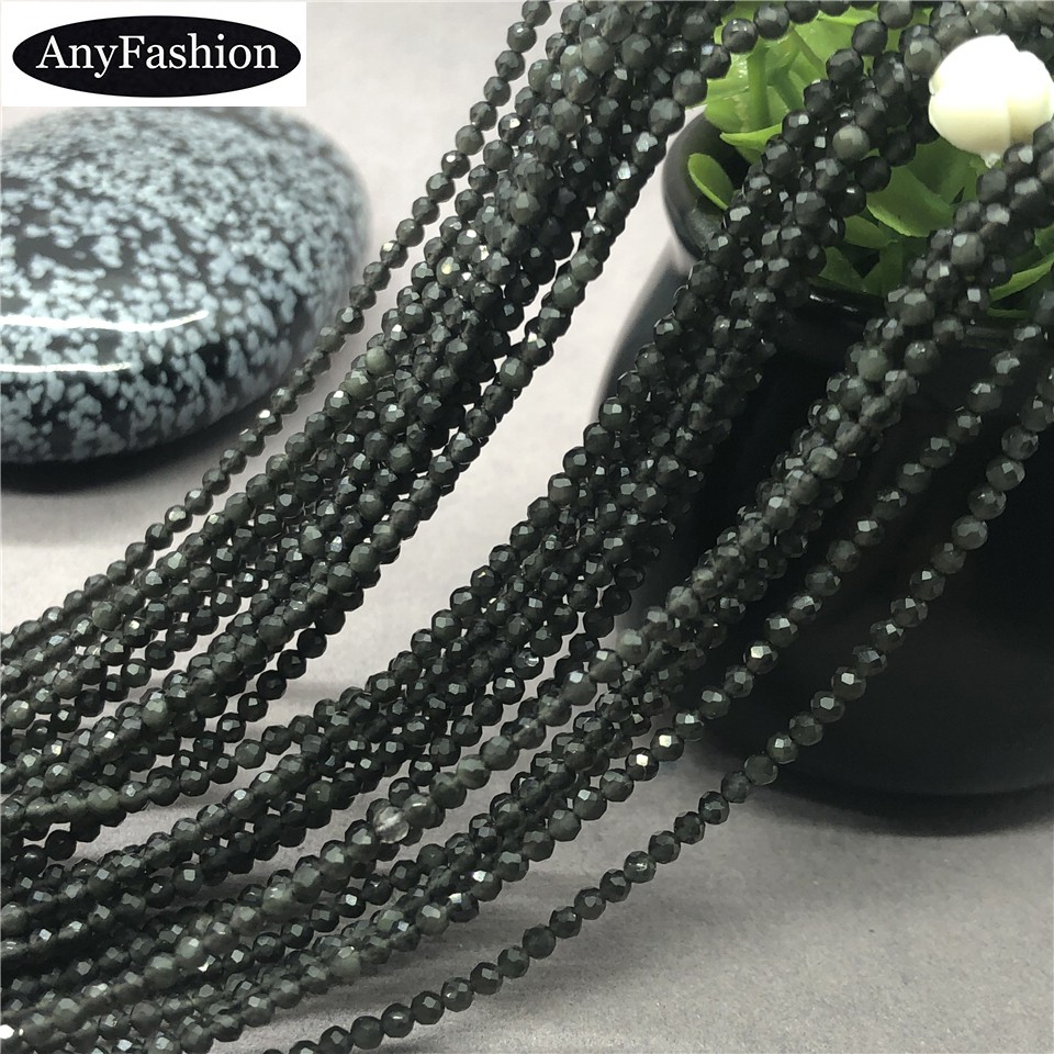 Đen Obsidian Hạt Nhỏ Obsidian Hạt Nhỏ Đen Nhỏ Đá Tự Nhiên Cắt Vuông Sáng DIY Kim Cương