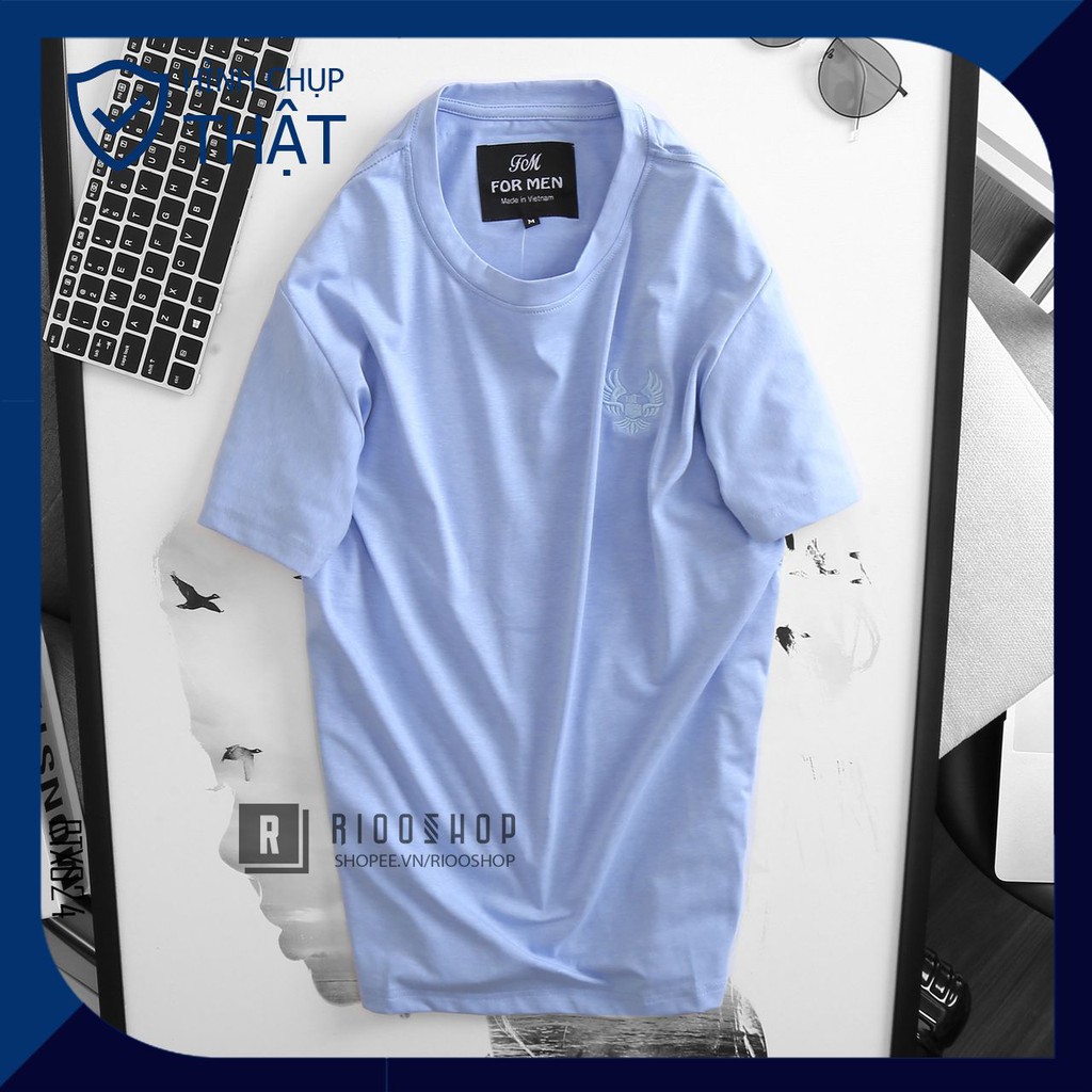 Áo thun nam ngắn tay trơn cao cấp chuẩn shop eagle RTX024av - áo phông nam cotton Riooshop | BigBuy360 - bigbuy360.vn