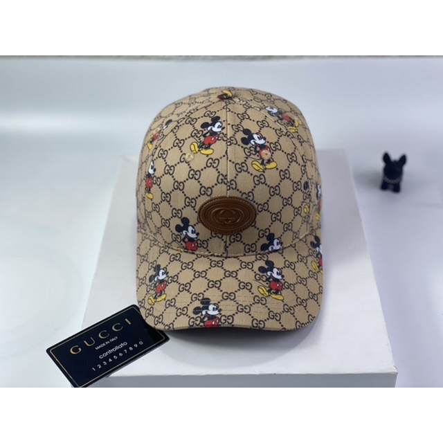 Mũ - nón lưỡi trai G c in chuột logo da sành điệu thời trang