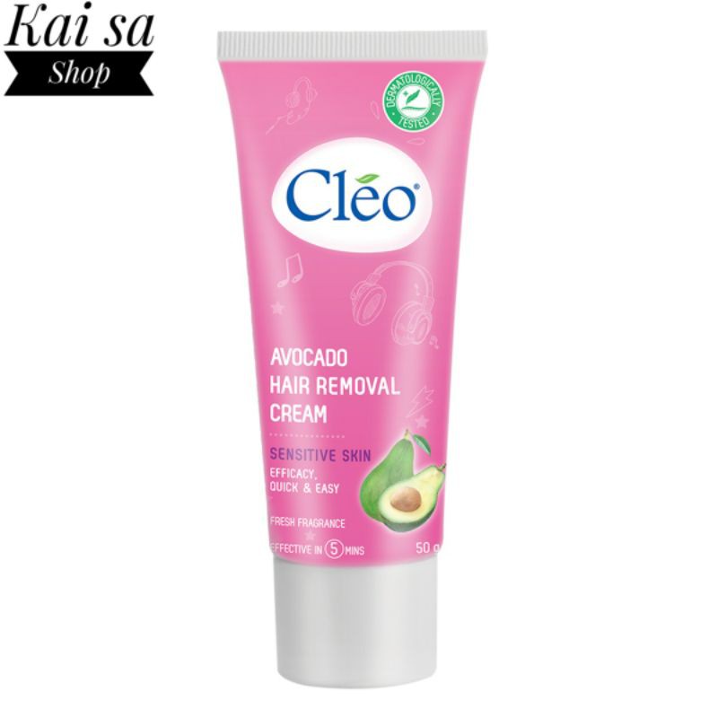 Kem Tẩy Lông Cho Da Nhạy Cảm CLÉO AVOCADO HAIR REMOVAL CREAM SENSITIVE SKIN 50G