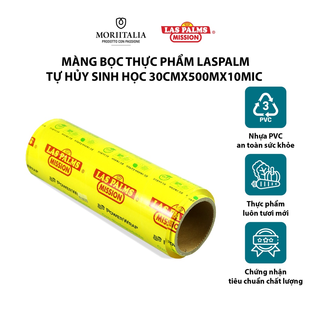 Màng bọc thực phẩm Laspalm Hàn Quốc tự hủy sinh học Moriitalia MBTP00000111