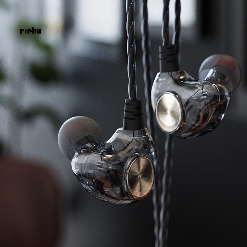 Tai nghe có dây chống ồn loa kép 4D Extra Bass nghe nhạc/chơi game cho điện thoại/máy tính/laptop/PC