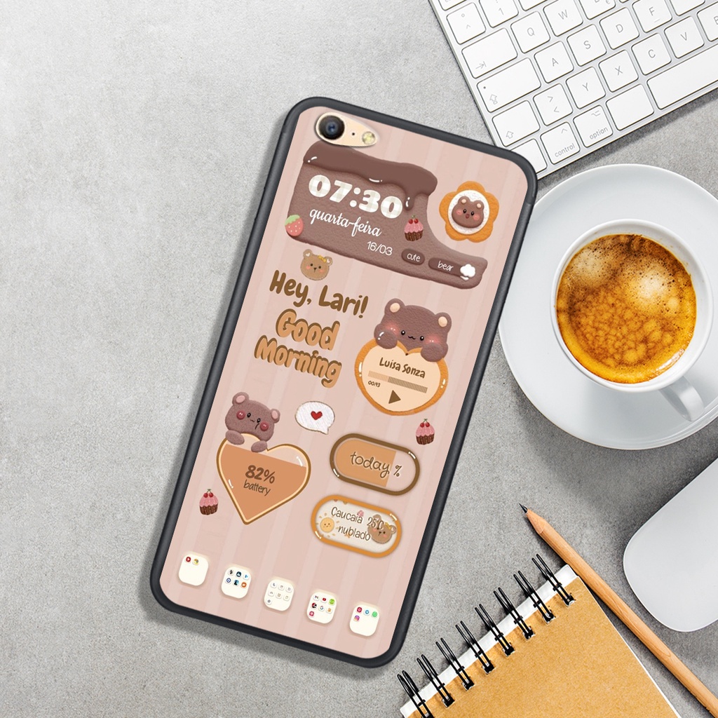 ỐP LƯNG OPPO A33 - A37 - A39 - A57 cũ - A57 4G  - A59 ,IN HÌNH GẤU BEAR DỄ THƯƠNG, BỀN ĐẸP.