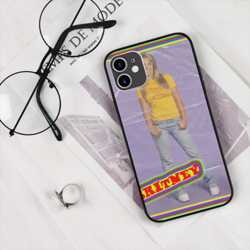 Ốp lưng iphone SAMSUNG hình britney collage art op art viền vuông  cho các dòng iPhone PAP20210670