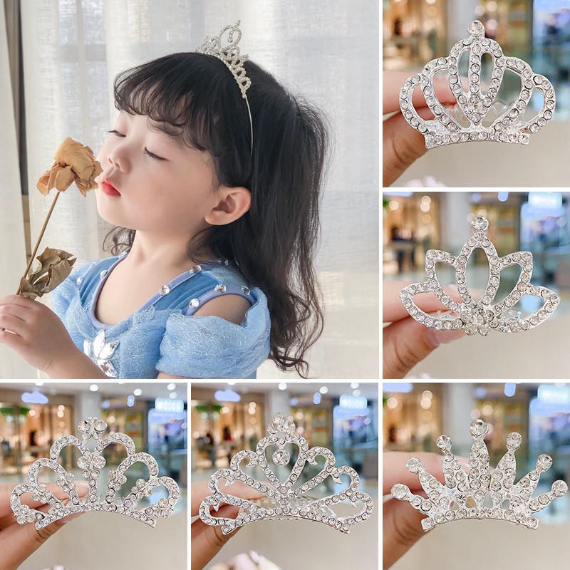 Kẹp Tóc Hình Vương Miện Công Chúa Dễ Thương Cho Bé Gái