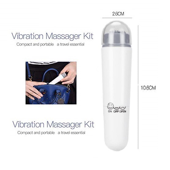 Gậy massage rung cầm tay mini nhỏ gọn đa body cảm xúc (Tặng 1 SP Random) - Máy Massage thỏi son - B71B94B76