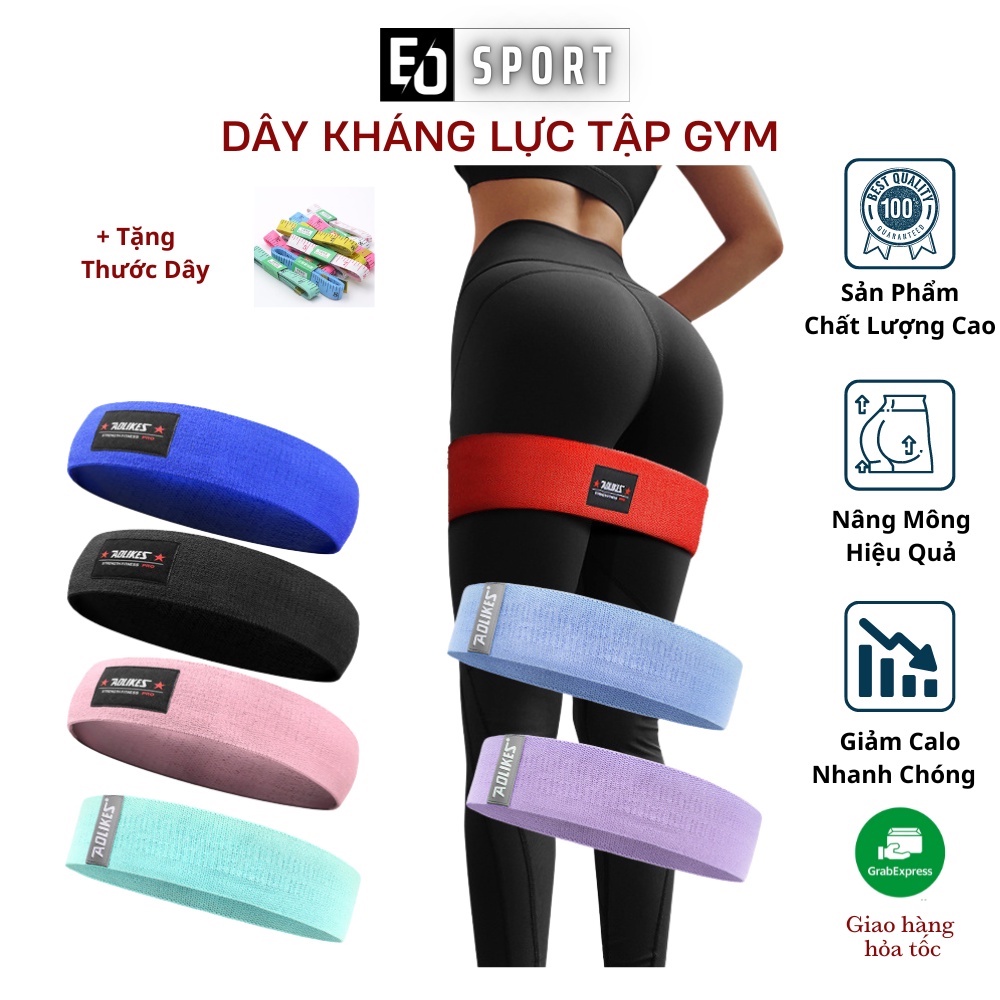 Dây Kháng Lực Tập Mông ,Gym Miniband Đàn Hồi Unisex Thon Eo ,Đùi,Chân,Tay Hiệu Quả -EO.sportDZ
