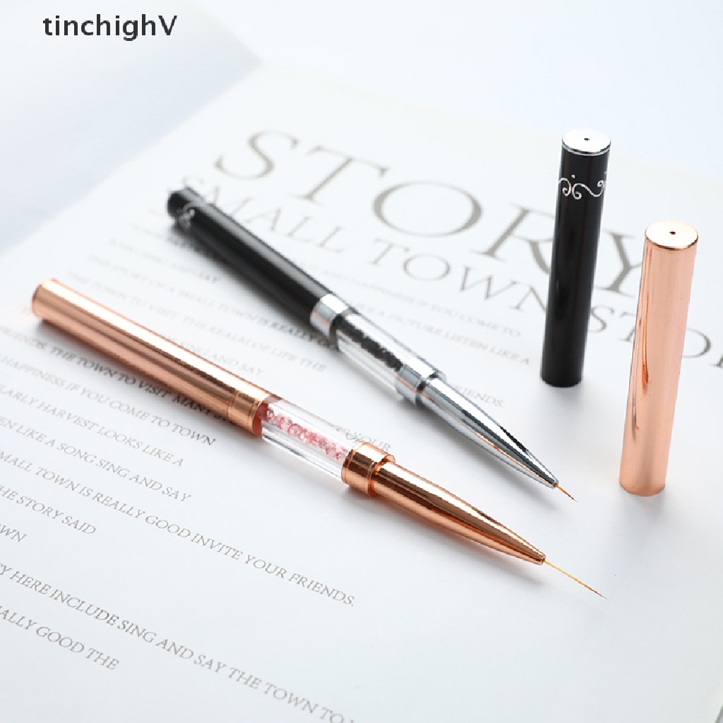 Cọ Hai Đầu Cán Pha Lê Dùng Vẽ Móng Nghệ Thuật