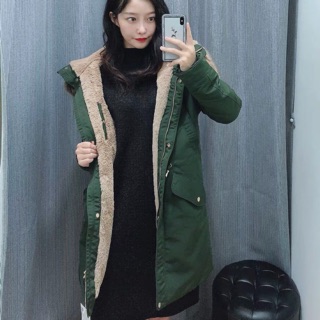 Áo khoác parka hàng xuất za.r.a có ảnh thật