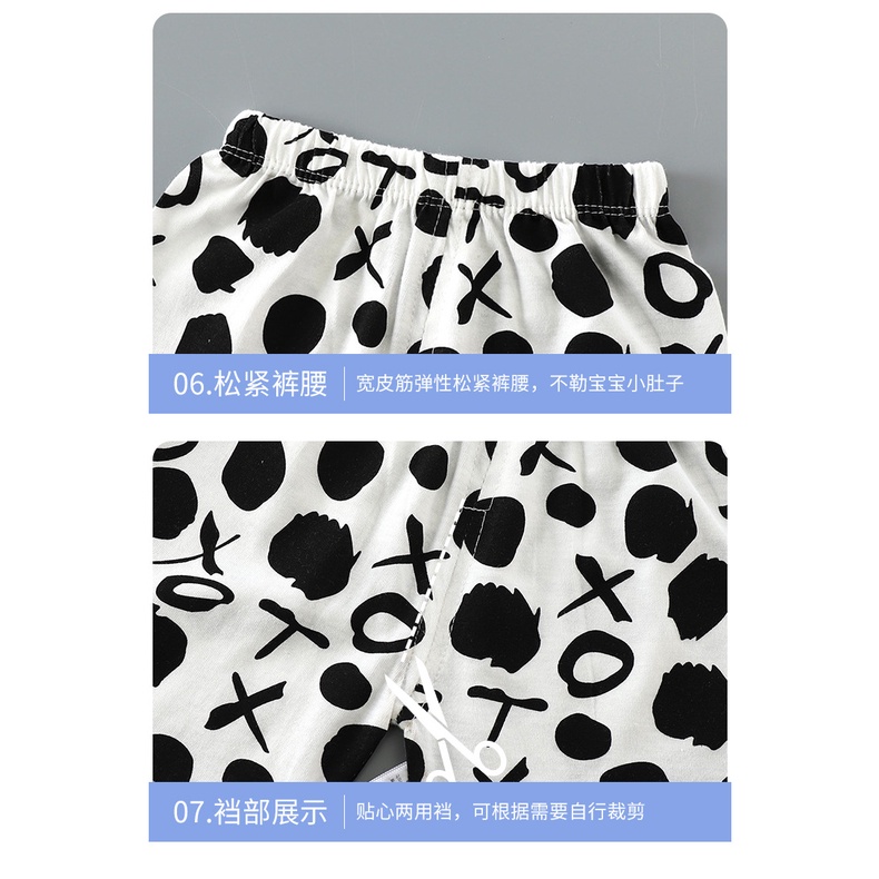 Bộ Áo Sát Nách + Quần Short Cotton In Họa Tiết Hoạt Hình Phong Cách Hàn Quốc Cho Bé 66-130cm