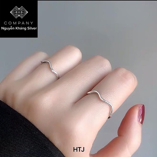 Nhẫn nữ, bạc ta, lượn sóng đơn giản