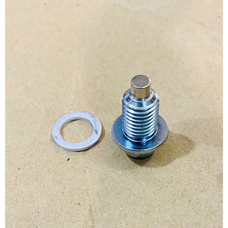Ốc xả nhớt ốc rốn dầu nam châm kèm long đen dùng cho các loại xe honda