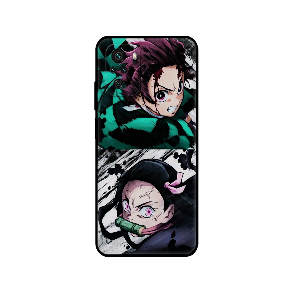 Ốp Điện Thoại Tpu Silicon Mềm Hình Anime Demon Slayer Cho Xiaomi Redmi Note 10 Pro 5G 4G 10S Redmi 10 2022 10C