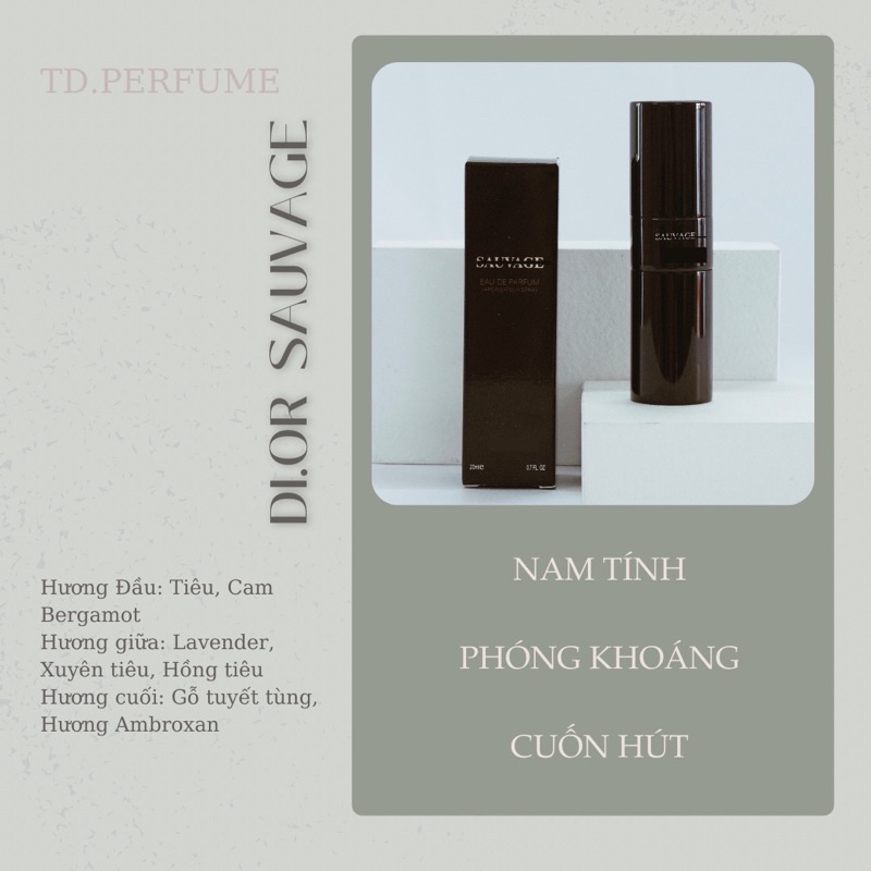 DIOR SAUVAGE - Nước hoa mini 20ml (link mới)