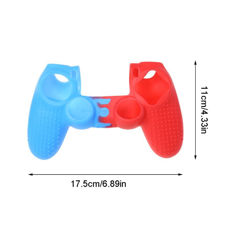 1 Set Vỏ Bảo Vệ Nút Bấm Bằng Silicone Họa Tiết Chấm Bi Cho Sony Ps4
