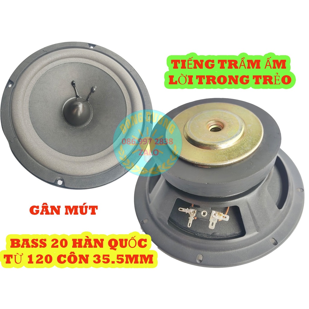 LOA BASS 20 HÀN QUỐC NÚM NHỌN - GIÁ 1 CỦ