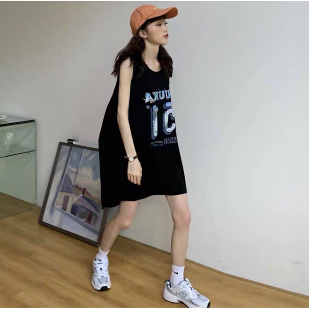 ÁO TANKTOP GUUKA 51 MÀU ĐEN UNISEX Dáng Thể Thao - Áo Ba Lỗ Form Rộng in chữ Hot