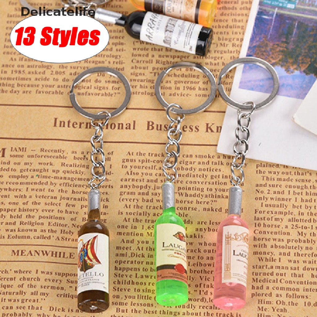 Móc khóa hình chai bia bằng acrylic độc đáo