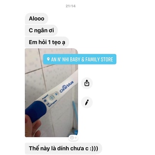 QUE THỬ THAI CLEARBLUE 1 CHIẾC
