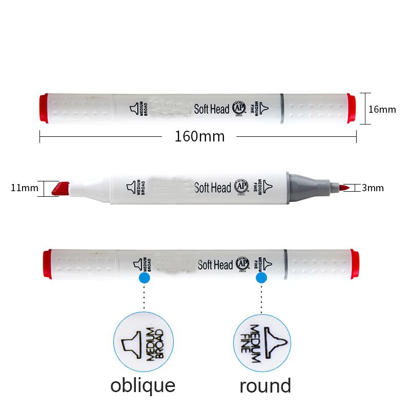 - Bút Marker Touch Soft Head SUPERIOR 12/24/36/48/60 màu