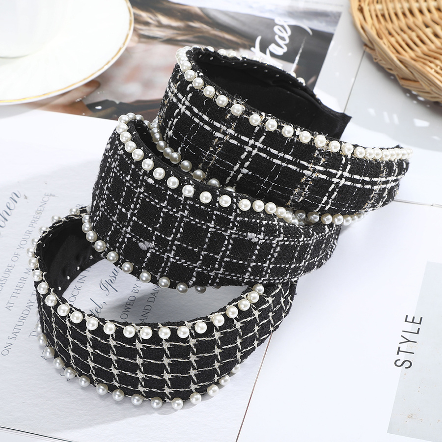 Băng đô cài tóc đính ngọc trai giả kiểu Hàn Quốc