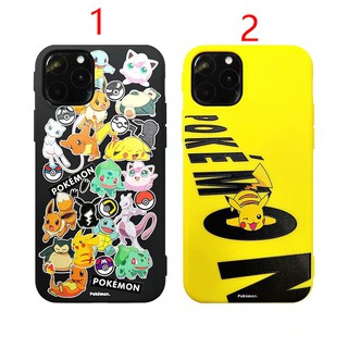 iphone 11 11 pro 11 pro max Thời trang Phim hoạt hình Pokemon Pikachu Ốp lưng điện thoại TPU mềm