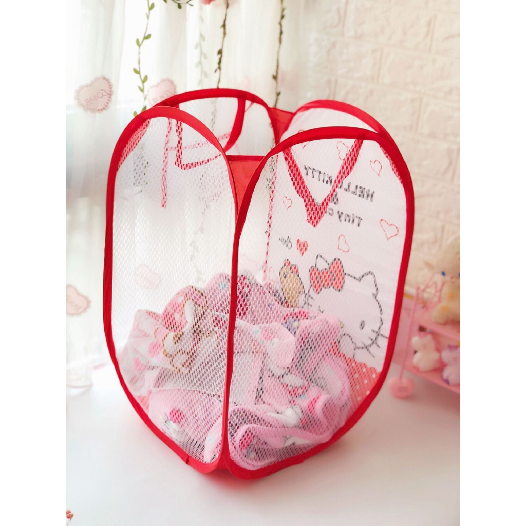 Giỏ Đựng Đồ Giặt Hình Hello Kitty Dễ Thương