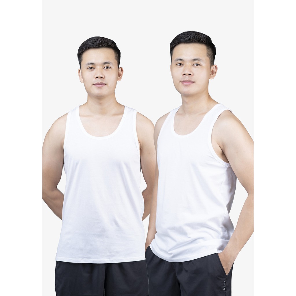 Combo 2 áo ba lỗ nam/ 3 lỗ nam cao cấp, sợi cotton mềm mịn siêu thoáng mát, thấm hút mồ hôi cực tốt Happylive