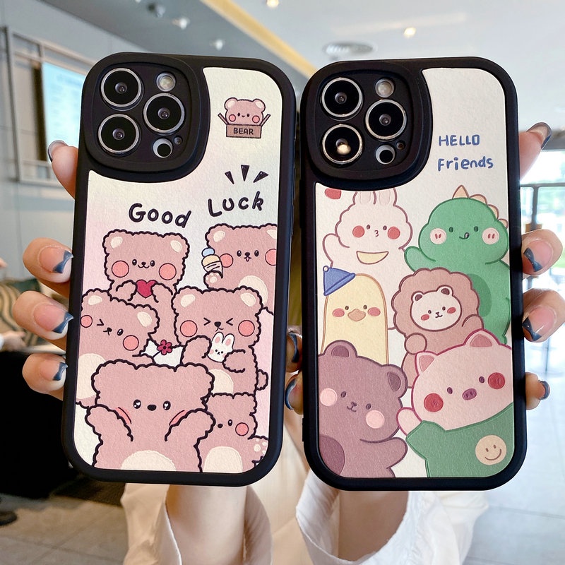 Ốp Điện Thoại Mềm Hình Chú Gấu Cho vivo v29 lite v27e v25 v23e v15 v11i v9 v5 s1 pro y91 y95 y91c y1s y15 y12 y17 y19 u10