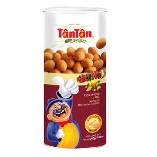 Đậu phộng vị bbq tân tân lon 200g
