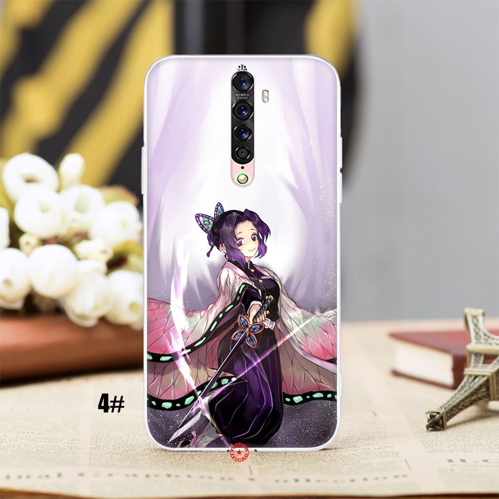 Ốp điện thoại trong suốt họa tiết Demon Slayer 4VW dành cho OPPO Reno 2 3 4 Pro 2Z 2F A1 A83 A93 R9S