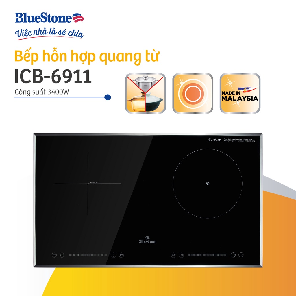 Bếp Hỗn Hợp Quang Từ BlueStone ICB-6911