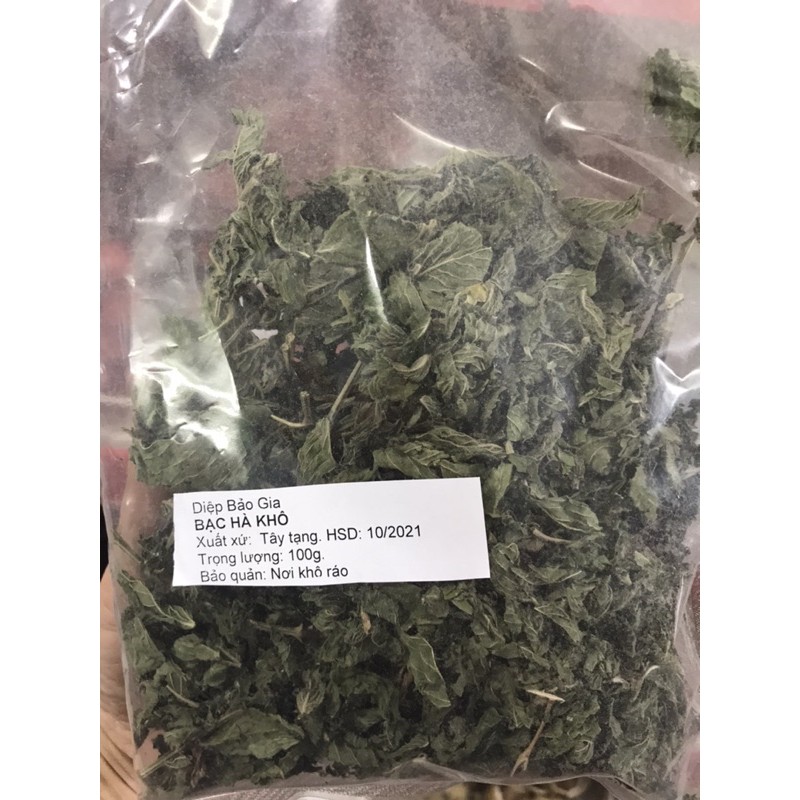 Lá bạc hà sấy khô 100g