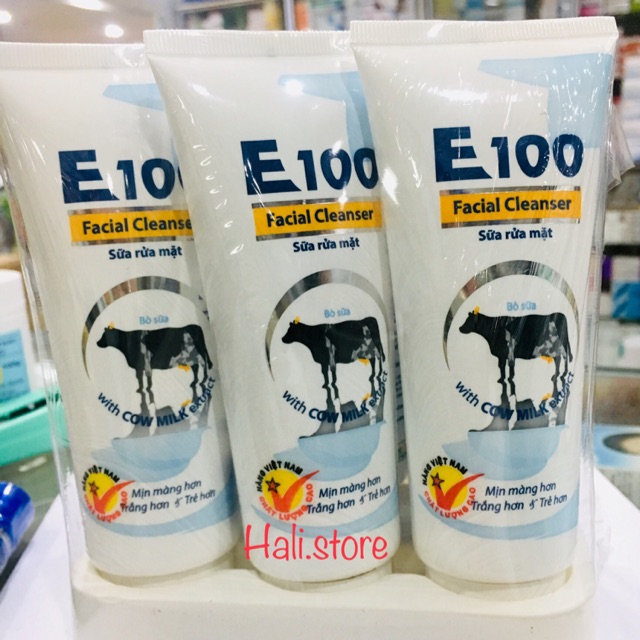 Sữa rửa mặt E100 tinh chất sữa bò 80ml
