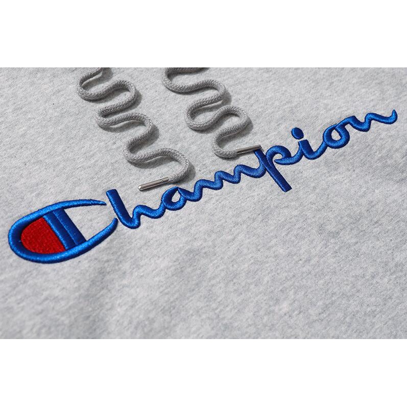 Áo hoodie thêu chữ Champion cổ điển đơn giản thời trang